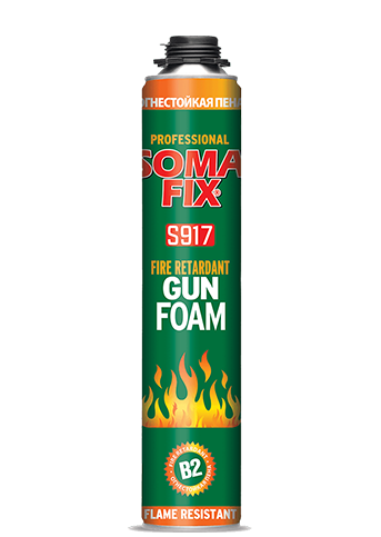 SOMAFIX B2 FIRE RETARDANT POLYURETHANE GUN FOAM S917